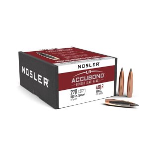 Nosler AccuBond Long Range .270 Caliber 150 Grain Bullet Boat Tail