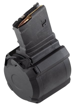 Magpul MAG993-BLK PMAG D-50 7.62x51 50-Round Drum Magazine Black