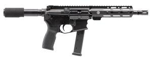Bersa BAR9BS8BSC AR9 9mm Luger Semi-Auto Pistol, 8-Inch Barrel, 30+1 Round, Aluminum Frame, MagPul MOE+ Grip, KAW Valley XL Slim Compensator, 1:10 Twist, Class III Hard Anodized, 26-Inch Length