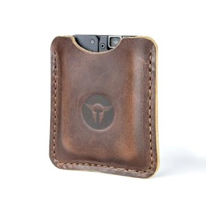 Trailblazer Firearms LifeCard .22 LR Leather Sleeve Dark Brown LCS-DB