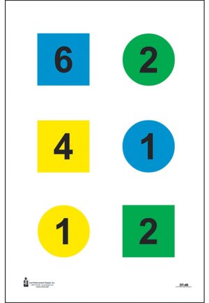 Action Target DT4B100 Training Paper Targets 23"x35" Multi-Color 100/Box