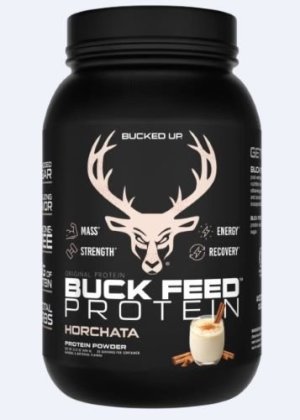 Bucked Up Buck Feed Protein Horchata 30 Serving Tub