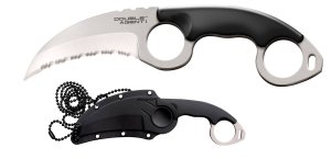 Cold Steel Double Agent I 3 In Serrated Karambit Secure-Ex Sheath