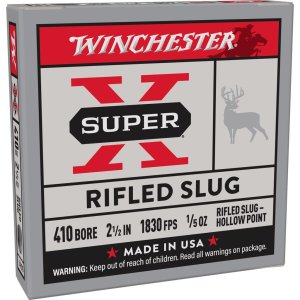 Winchester Ammo X41RS5 Super X 410 Gauge 2.50" 1/5 oz 1830 fps Rifled Slug Shot 5 Bx/50 Cs