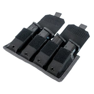 SW M&P Pro Tac 4 Pistol Mag Pouch: Durable Ballistic Nylon, Double Stitch, M.O.L.L.E. Attachments, 8.5x5.25x1.5 Inches