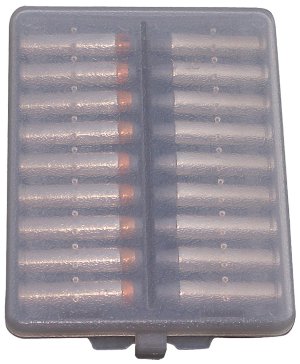 MTM Case Gard .38/.357 Cal 18 Round Ammo Wallet Clear Smoke