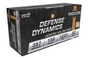 Fiocchi 357B Defense Dynamics 357Mag 158gr Jacketed Hollow Point 50 Per...