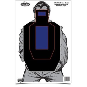 Birchwood Casey 35721 Bad Guy IPSC Target 12x18 In Orange/White 100-Pack