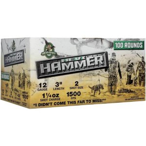 Hevi-Shot HEVI-Hammer Shotshells 12ga 3 1-1/4oz 1500 fps #2 100/ct