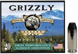 GRIZZLY GC10M10 10MM AUTO 220gr Full Metal Jacket Flat Point 20Rd