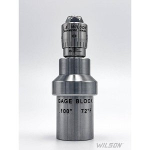 L.E. Wilson CGD-001 Case Gage Depth Micrometer with Gage Block