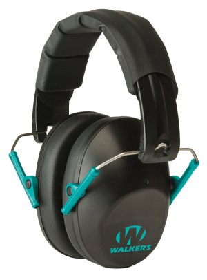 Walker's GWP-FPM1-BKTL Low-Profile Folding Muff Noise-Canceling Black