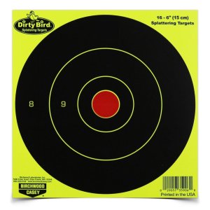 Birchwood Casey Dirty Bird Yellow Round 6 In Bulls-Eye 100 Pack 35970