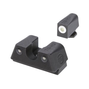 TRUGLO Tritium X Glock Sight Set Front/Rear Green/White Nitride
