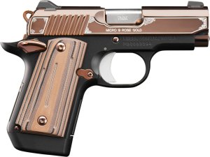Kimber 3300174 Micro 9mm Pistol, Tritium Sights, 7rd, Rose Gold/Black