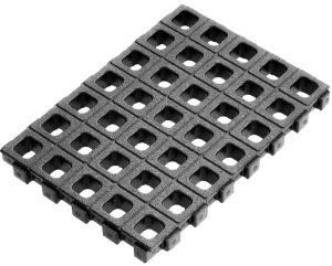Magpul MAG1502-BLK DAKA Grid Organizer Black Polypropylene