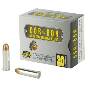 Corbon SD3811020 .38 Spl +P 110gr JHP Ammo 20rd Box