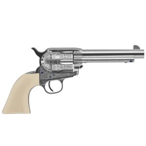 1873 Single-Action Cattleman ''''teddy'''' 45 Colt Revolver - Outlaws & Lawmen Teddy 45 Colt 5.5'''' Bbl 6rd Simulated Ivory