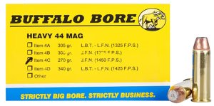BBA 4C20 44 Rem Mag 270gr Semi-Jacketed Flat Point 20/Box