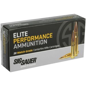 Sig Sauer Elite Match Rifle Ammunition .308 Win 20rd Box