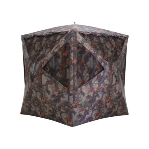 Barronett Prowler 350 Bloodtrail Woodland Camo Blind | 3 Person | 150D Polyester | Broadhead Compatible | PR350BT