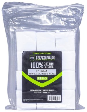 Breakthrough Clean BTCPS214600 Square Patches 38-45 Cal-.410-20 Gauge 60...