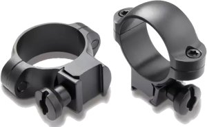 Burris 420072 Deluxe Steel Rimfire Rings 1 In Medium Gloss Black