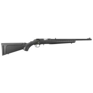 Ruger American Rimfire 22 WMR 18" Threaded 9rd Black Synth Stock Rifle 8322