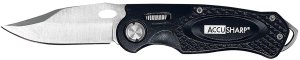 AccuSharp 703C Knife 3 in Stainless Steel Blade Black Aluminum Handle