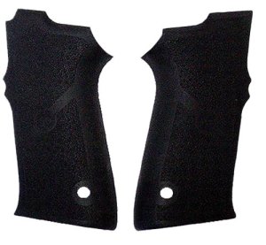 Hogue 40010 Black Rubber Grip Panels for S&W 5906/4006
