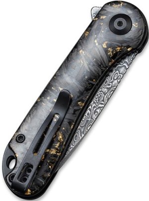 Civivi Elementum C907CDS1 2.96" Shredded Carbon Fiber/Golden Damascus