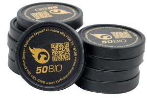 Firebird USA 50BIO Biodegradable Targets 50mm 10 Pack White Smoke