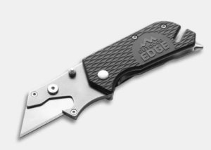 Outdoor Edge UPK20C UtiliPro Folding Utility Knife 1 In SS Blade Black