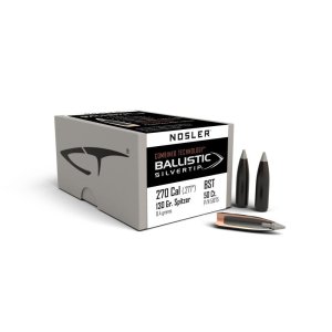 Nosler NOS 51075 Ballistic Silvertip .270 Cal 130gr Spitzer 50ct