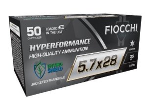 Fiocchi Hyperformance 5.7x28mm 35gr Jacketed Frangible 50rd