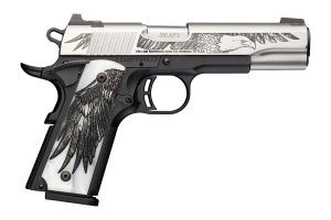 Browning 1911-380 380 ACP 4.25 In 8+1 Silver Steel 051126492