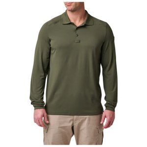 5.11 Tactical Helios L/S Polo Moisture-Wicking Quick-Dry Green