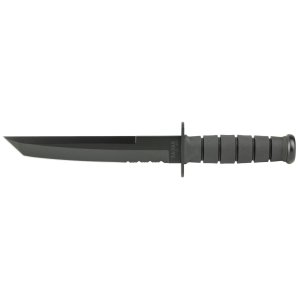 KA-BAR 1245CP Tanto Fixed Blade Knife, 8" 1095 Cro-Van, Black Handle