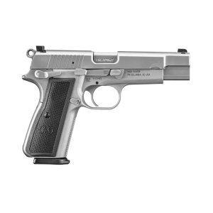 FN High Power 9mm Luger 17+1 4.7 in Black Steel Barrel Stainless Frame
