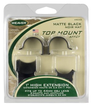 Weaver Detachable Extension Top Mount Ring 1 In High 0.75 In Matte 49043