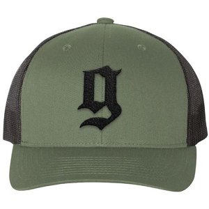 GBRS Group HAT-PUFF-GRNBLK Trucker Hat Loden