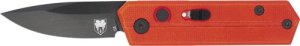 Cobratec Stinger Folder 1.9" Red/Black D2 Blade SD Button CTSTRRED