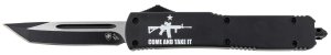 Templar MAR15231 Gen II OTF Tanto Knife 3.5" Black 440C Blade