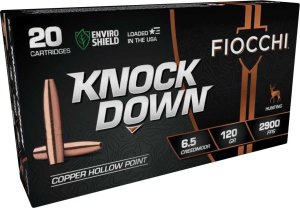 Fiocchi 65CMCHA Knock Down Enviro Shield 6.5 Creedmoor 120gr HP Ammo