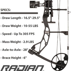 Diamond Radian Bow Package Black 10-55 lbs. RH