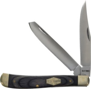 Old Timer 1259512 2-Blade Folding Knife Flask Combo Gift Tin