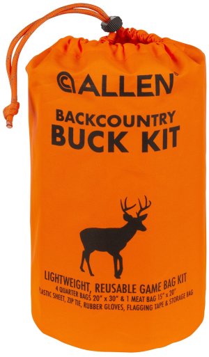 Allen Backcountry Buck Kit 6599 4 Quarter Bags 1 Meat Bag Blaze Orange