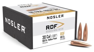 Nosler RDF 53182 .308 Caliber 168 Grain HPBT Boat Tail 100 Count