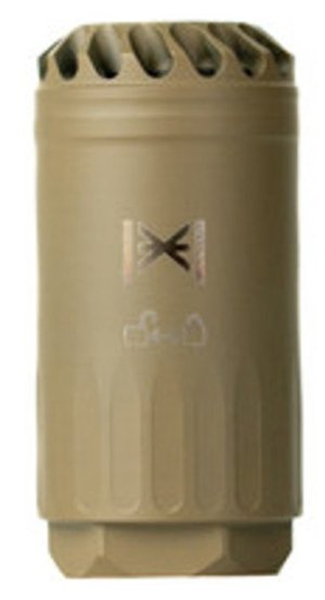 HUXWRX 3530 7.62 5/8x24 FDE Blast Deflector + Flash Hider