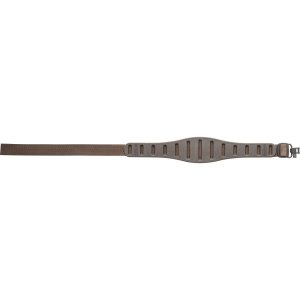 Quake Claw Contour Brown Rifle Sling with Hush Stalker II Swivels 53006-0